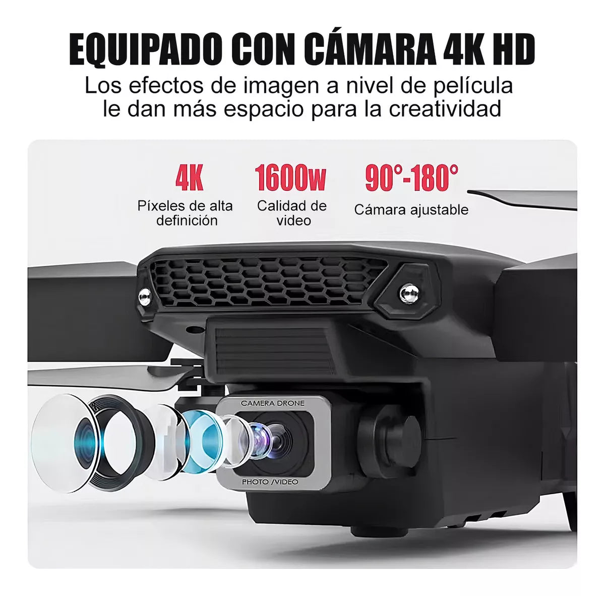 Dronex-E88™ Drone Cámara Frontal 4k